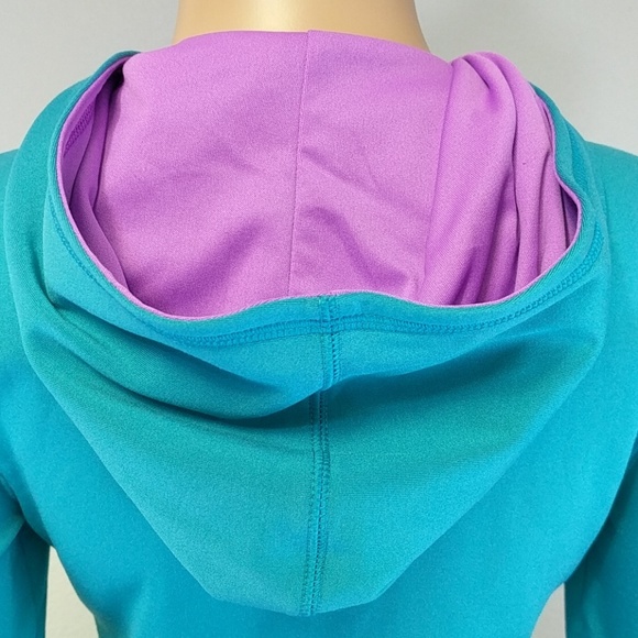[Fila] Sport Teal Purple Zip Up Hoodie Jacket 14 - Picture 8 of 8